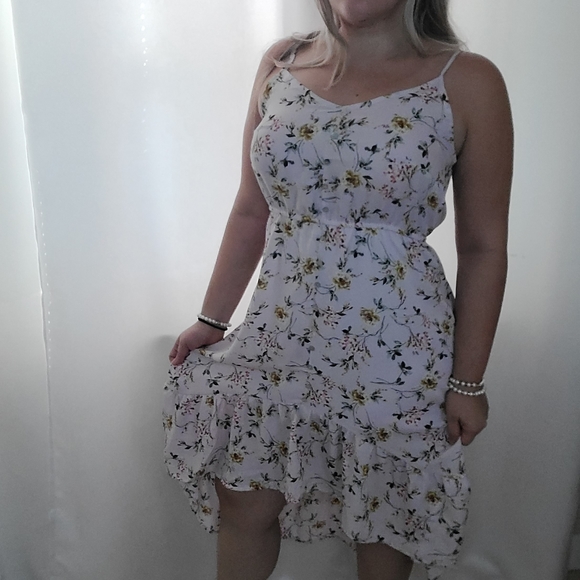 Flower Lavender High to Low Dress - Picture 2 of 6